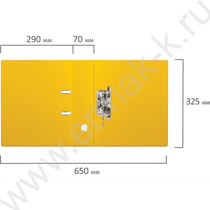 Файл 70мм с двухсторонним покрытием из ПВХ /желтый | Фото 7