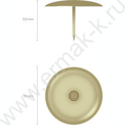 Кнопки /100шт омедненные | Фото 3