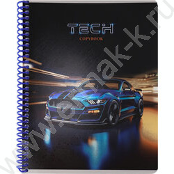 Тетрадь  96л клетка/спираль "Автомобильная тематика-1" /твин лак, хол. фольга/ ассорти | Фото 5