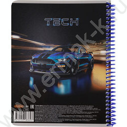Тетрадь  96л клетка/спираль "Автомобильная тематика-1" /твин лак, хол. фольга/ ассорти | Фото 6