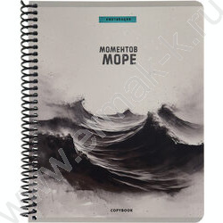 Тетрадь  96л клетка/спираль "Фразы и природа" /твин лак, хол. фольга/ ассорти | Фото 3