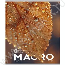 Тетрадь  96л клетка "Капли росы" /глиттер/ ассорти | Фото 4