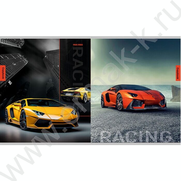 Тетрадь  96л клетка "Разные автомобили-1" /перевертыши ассорти | Фото 4