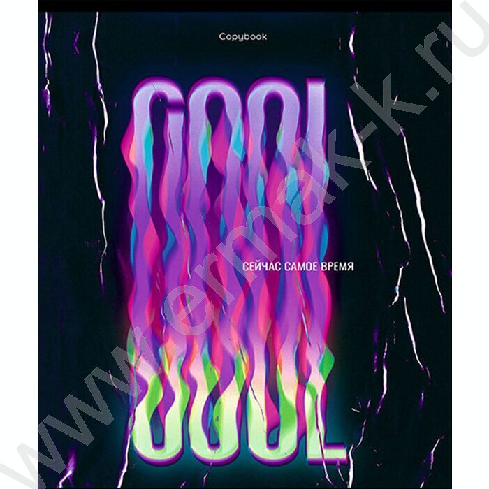 Тетрадь  96л клетка "Надписи в неоне" /твин-лак, холодное тис./ ассорти | Фото 6