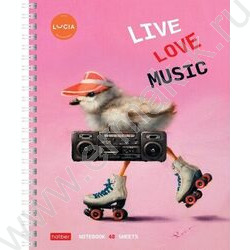 Тетрадь  48л клетка/спираль "Узнай себя!-(Lucia Heffernan)" 4вида | Фото 3