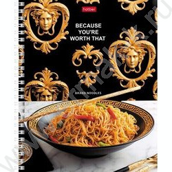 Тетрадь  48л клетка/спираль "Brand Food" /глянец./ 4вида | Фото 4