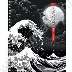 Тетрадь  48л клетка/спираль "Большая волна" 4вида | Фото 4