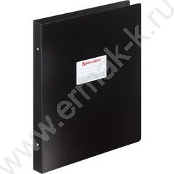 Папка 4 кольца А3 черная вертик. "Стандарт" | Фото 1