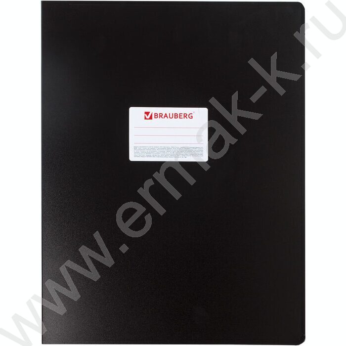 Папка 4 кольца А3 черная вертик. "Стандарт" | Фото 2