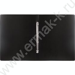 Папка 4 кольца А3 черная вертик. "Стандарт" | Фото 3