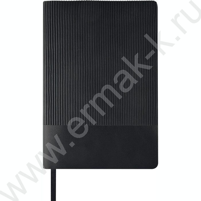 Ежедневник н/дат А5 136л Soho черный /ляссе/блок линейка | Фото 1