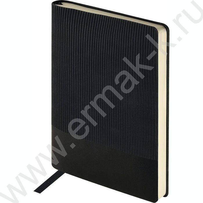 Ежедневник н/дат А5 136л Soho черный /ляссе/блок линейка | Фото 2