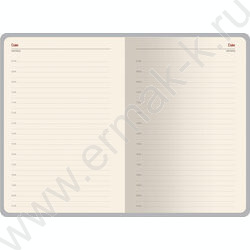 Ежедневник н/дат А5 136л Lyon красный /ляссе/блок линейка | Фото 2