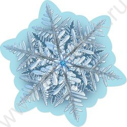 Украшение на скотче Снежинка | Фото 1