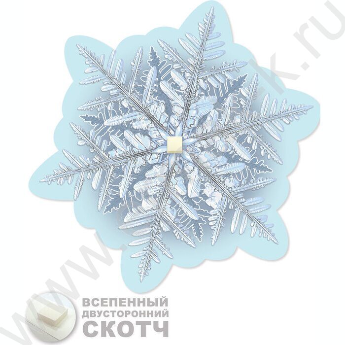 Украшение на скотче Снежинка | Фото 2