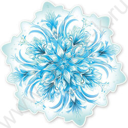 Украшение на скотче Снежинка | Фото 1