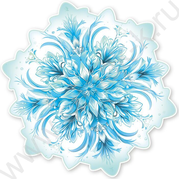 Украшение на скотче Снежинка | Фото 1