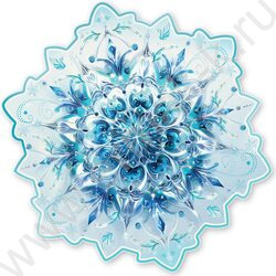 Украшение на скотче Снежинка | Фото 1