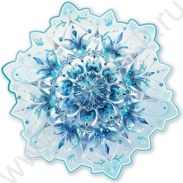 Украшение на скотче Снежинка | Фото 1