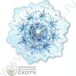 Украшение на скотче Снежинка | Фото 2