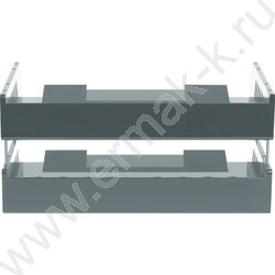 Лоток горизонтальный сетчатый "Сити" серый /широкая загрузка /уп.2шт на мет.стержнях | Фото 4