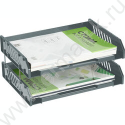 Лоток горизонтальный сетчатый "Сити" серый /широкая загрузка /уп.2шт на мет.стержнях | Фото 8