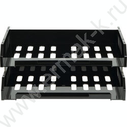 Лоток горизонтальный сетчатый "Сити" черный /широкая загрузка /уп.2шт на мет.стержнях | Фото 3