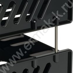 Лоток горизонтальный сетчатый "Сити" черный /широкая загрузка /уп.2шт на мет.стержнях | Фото 5