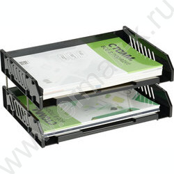 Лоток горизонтальный сетчатый "Сити" черный /широкая загрузка /уп.2шт на мет.стержнях | Фото 7