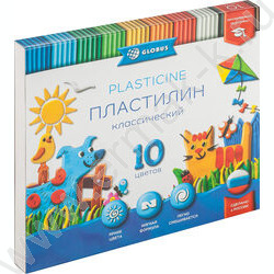 Пластилин  10цв 200г "КЛАССИЧЕСКИЙ" +стек | Фото 1