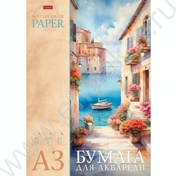 Папка д/акварели А3 20л 200г/м2 "Живописный уголок" /тиснение | Фото 1