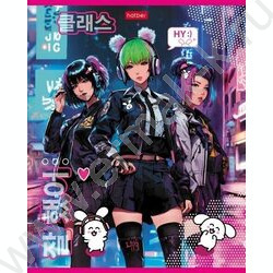 Тетрадь  48л клетка "K-POP" 5видов | Фото 1