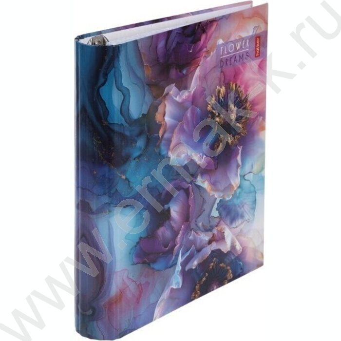 Тетрадь 120л клетка/кольца "Цветочные сны" /глянц.лам. | Фото 2