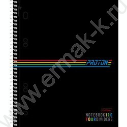 Тетрадь 120л клетка/спираль /4 цв. разделителя, перфорация на отрыв/тв.обл.Soft-touch "Four Colo | Фото 1