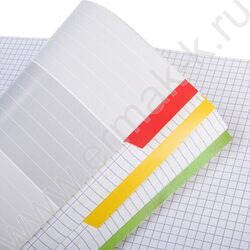 Тетрадь 120л клетка/спираль /3 цв. разделителя, перфорация на отрыв/тв.обл.Soft-touch "Тишина По | Фото 3