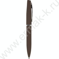 Ручка шар поворот.мех Portofino /коричневый корп./ футляр мет.  цвет чернил синий 1,0мм | Фото 1
