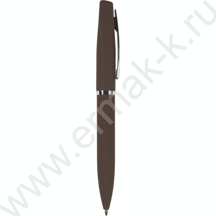 Ручка шар поворот.мех Portofino /коричневый корп./ футляр мет.  цвет чернил синий 1,0мм | Фото 1