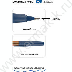 Ручка шар одноразовая 0,7мм GripWrite Summer синяя | Фото 3