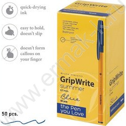 Ручка шар одноразовая 0,7мм GripWrite Summer синяя | Фото 4