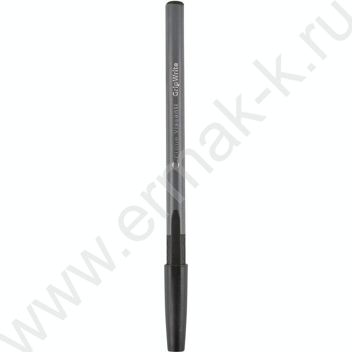 Ручка шар одноразовая 0,7мм GripWrite Grey черная | Фото 2