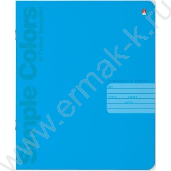 Тетрадь  18л линейка "Простые цвета" ассорти | Фото 3