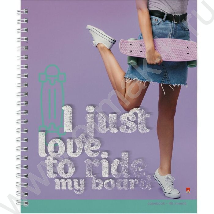 Тетрадь  48л клетка/спираль "Renny board" ассорти | Фото 3