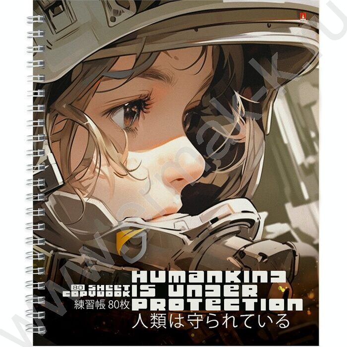 Тетрадь  80л клетка/спираль "Гравитация" ассорти | Фото 4