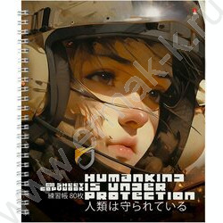 Тетрадь  80л клетка/спираль "Гравитация" ассорти | Фото 5