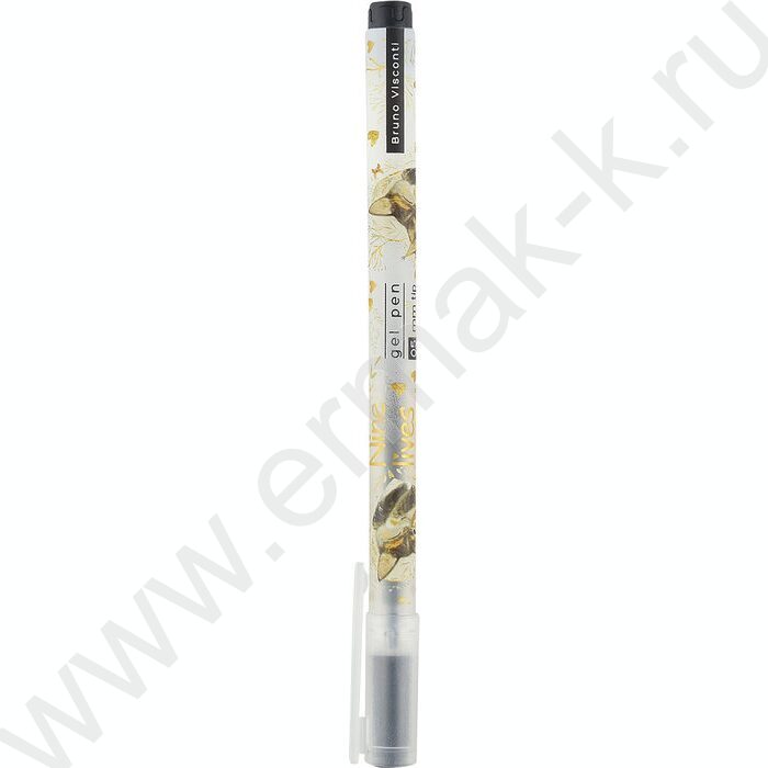 Ручка гелевая черная 0,5мм  UniWrite Котики счастья | Фото 2