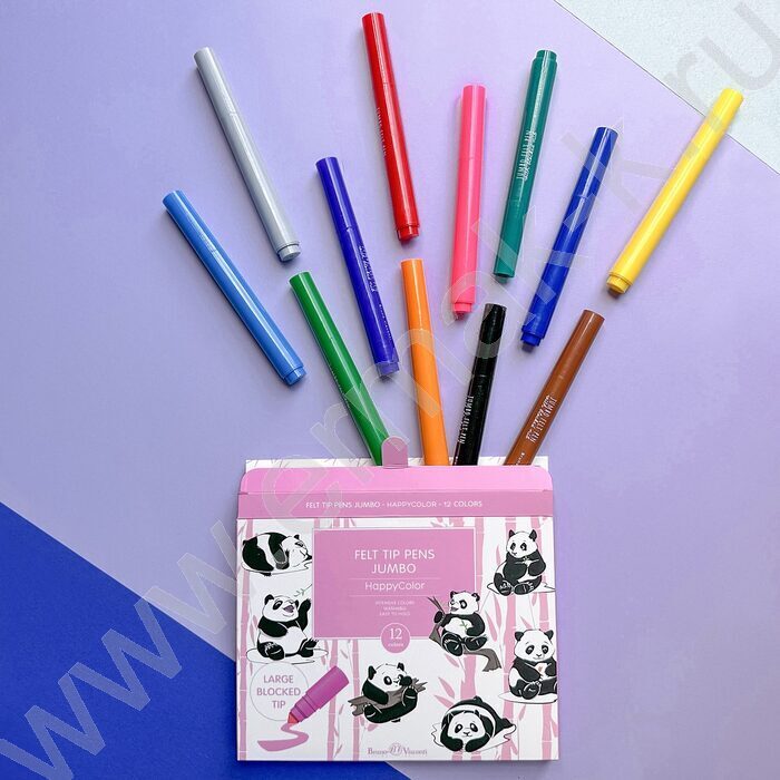 Фломастеры  12цв Jumbo (антивандальные) Happycolor | Фото 7