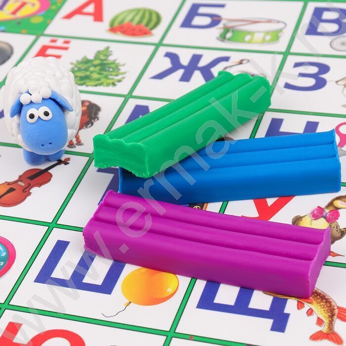 Накладка на стол для лепки А3 Алфавит пластик | Фото 2