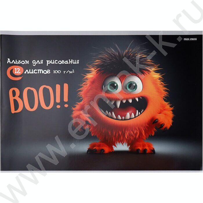 Альбом д/зарисовок 12л "Рыжий монстрик" | Фото 1