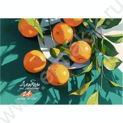 Альбом д/рисования-спираль 24л "Спелые апельсины" | Фото 1