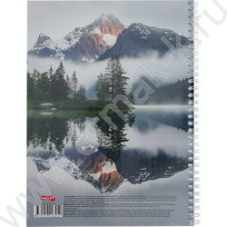 Тетрадь  80л А4 клетка/спираль "Природное умиротворени" | Фото 3